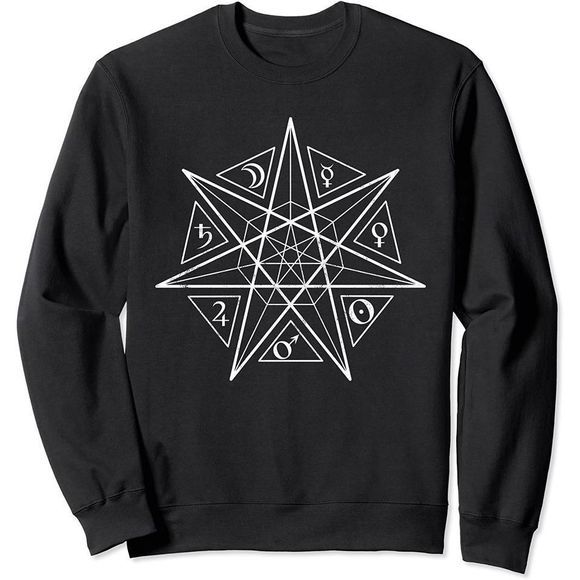 Other - 7 Pointed Star Sweatshirt Heptagram Alchemy 7 Pointed Fairy Star